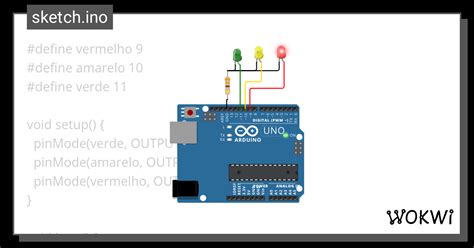 Semáforo Wokwi ESP32 STM32 Arduino Simulator