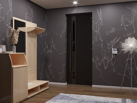 Ronex 1033 Modern Exterior Entry Door 36″ x 96″ in Teak by VDomDoors