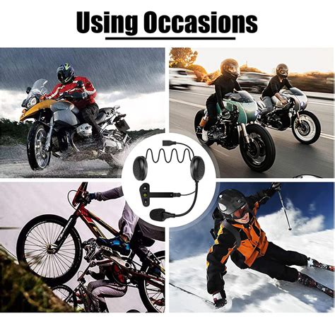 Motocicleta Capacete Headset Handsfree Call Kit Fone De Ouvido Sem