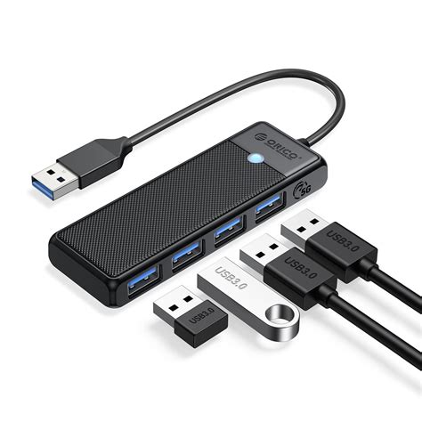 Amazon.com: USB 3.0 Hub, ORICO 4-Port USB Hub, Ultra Slim USB Splitter
