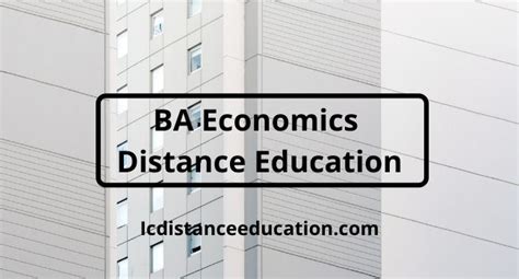 Ba Economics Distance Education Admission Apply Now For Online