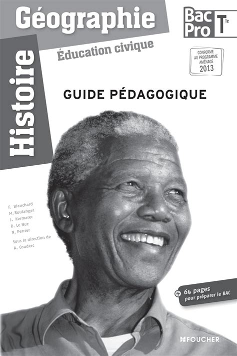 Histoire géographie éducation civique Tle BAC PRO Guide pédagogique