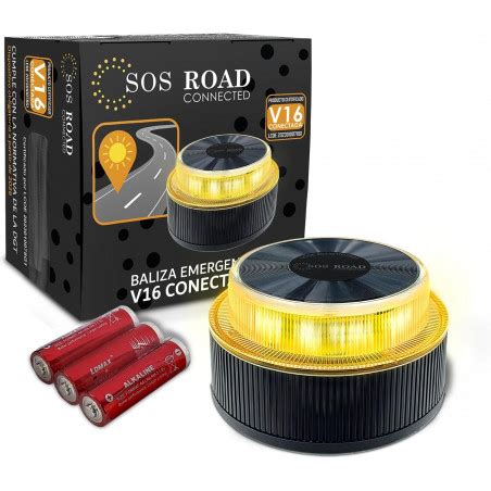 SOS ROAD Connected Baliza V16 Homologada DGT 3 0 Obligatoria 2026