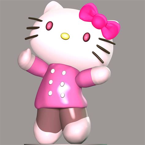 Hello Kitty Fanart - 3D Model by lovemodel