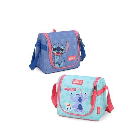 Lancheira Escolar Infantil Stitch Azul Luxcel Shopee Brasil