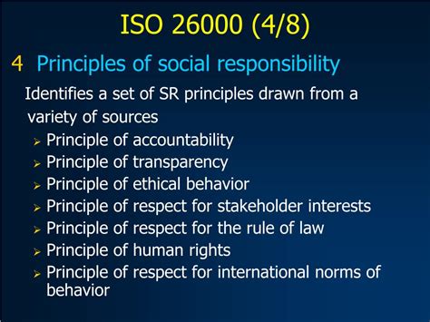 Ppt Iso 26000 Guidance On Social Responsibility Powerpoint