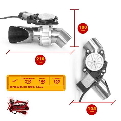 Difusor De Escapamento Pol Inox Controle Remoto Total Ronco