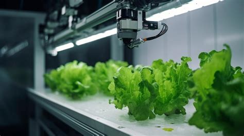 Premium Photo In A Hydroponic Greenhouse Employing Smart Farming