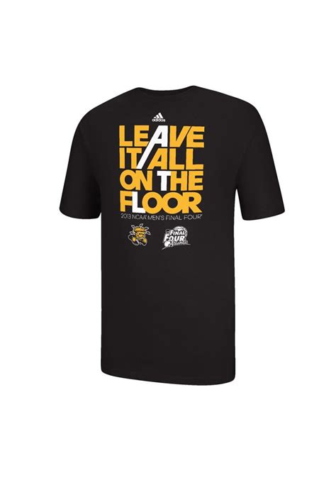 Wichita State University Wsu Shockers Final Four Mens Black Adidas All On The Floor Shirt