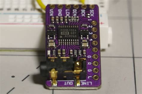 Raspberry Pi Pico Audio Line Out Via PCM5102A I2S Breakout Embedded