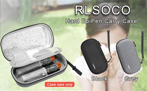 Amazon Rlsoco Hard Epipen Carry Case Insulated Medication