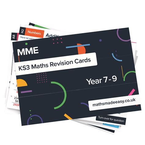 Ks3 Maths Revision Cards Ks3 Maths Flash Cards Mme