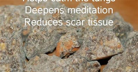 Frankincense Helps Calm The Lungs Deepens Meditation And Reduces Scar