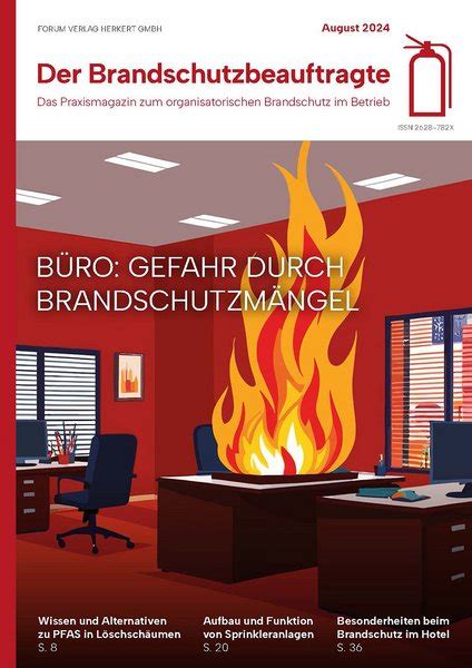 Der Brandschutzbeauftragte Fachzeitschrift Feuerwehr Rettung