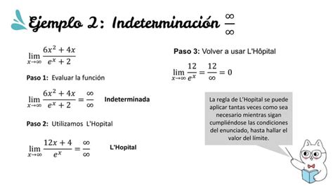 Regla De L Hopital Calculo Universidad Pptx