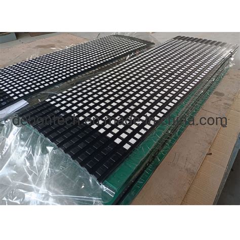 Bonding Layer Backed Pulley Lagging Ceramic Tiles Rubber Sheet Lining