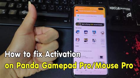 Mini Guide How To Fix Activation On Panda Gamepad Pro Mouse Pro Youtube