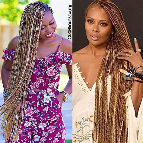 Eva Marcille Inspired Braids Done By By Londons Beautii Hair Salon In