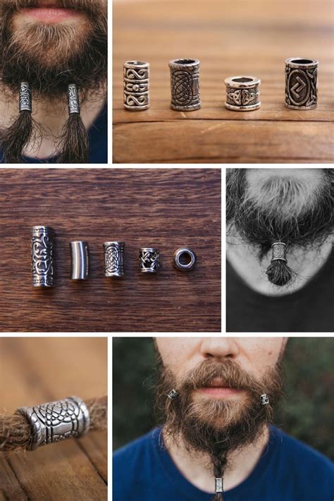 Beard Beads Vikings Hair Beads Stainless Steel Dreadlock Beads Viking Beads