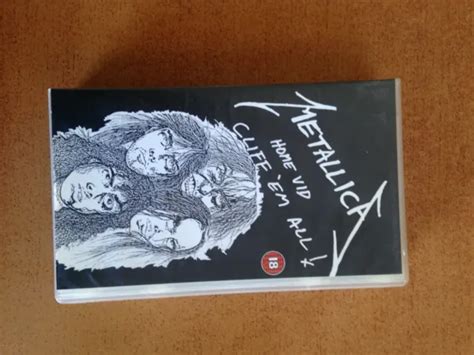 Cassette Video Vhs Musique Metallica Home Vid Cliff Em All Eur