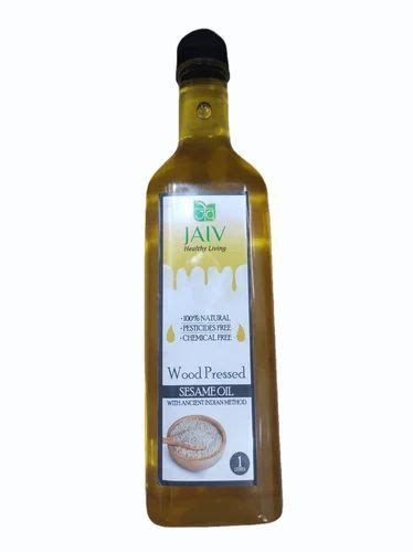 Jaiv L Wood Pressed Sesame Oil At Rs Bottle Gingelly Oil In