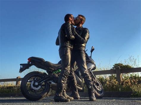 Gay Bikers Biker Leather Motorcycle Suits Men Leather Men