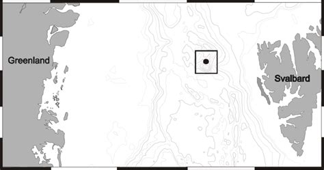 Study area. Location of the station in the Fram Strait, Arctic Ocean. | Download Scientific Diagram