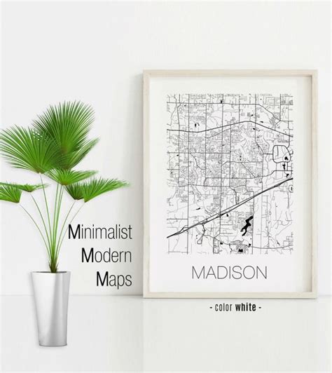 Madison Alabama Madison AL Map Madison Map Madison Print - Etsy