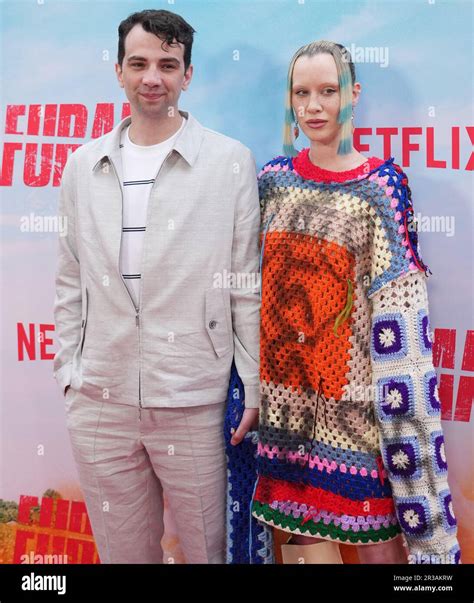 Los Angeles Usa Nd May L R Jay Baruchel And Wife Rebecca