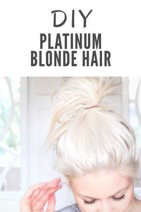 Brassy Blonde Hair To Platinum At Home