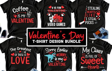 Valentines Day T Shirt Design Bundle Graphic By Teamtshirtdesign