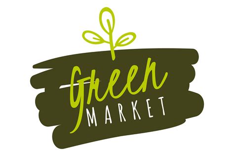 Green Market Logo. Natural Fresh Product Graphic by yummybuum · Creative Fabrica