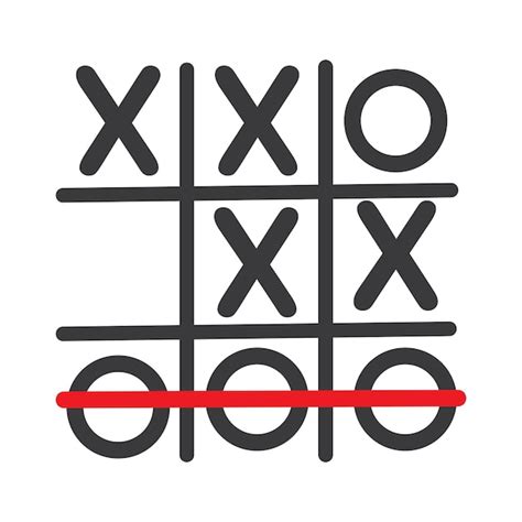 Premium Vector Tic Tac Toe Game Vector Illustration Icon Template Design