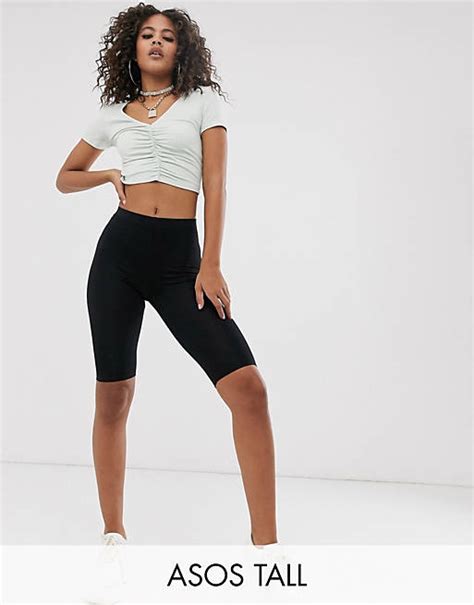 Asos Design Tall Schwarze Basic Leggingshorts Asos