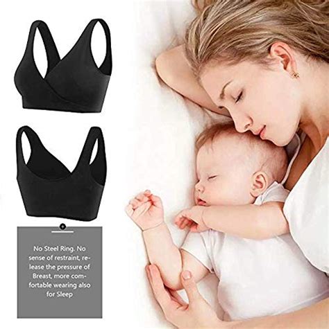 Womens Cotton Spandex Seamless Sleep Bra For Nursing And Maternity Ebay