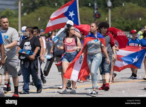 Chicago Illinois Usa June 16 2018 The Puerto Rican Day Parade