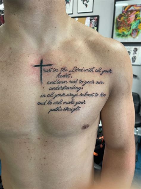 Tattoo Bible Quotes On Chest