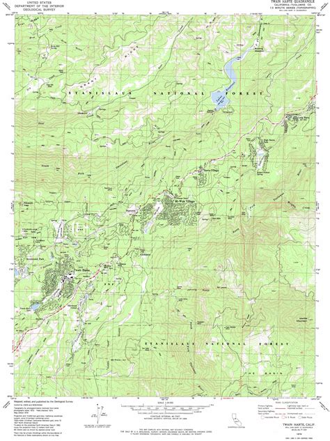 Twain Harte Topographic Map Ca Usgs Topo Quad 38120a2