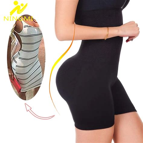 Ningmi Plus Size Shapewear Butt Lifter Women High Waist Trainer