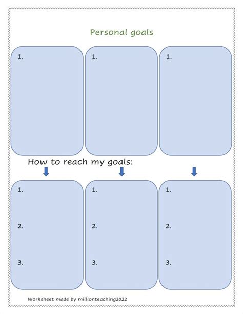 Printable Planner for Goals, Printable, Goals, Tracker, Printable ...