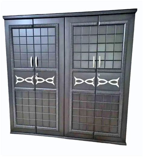 4 Door Grey Modular Plywood Wardrobe For Home With Locker At Rs 24000