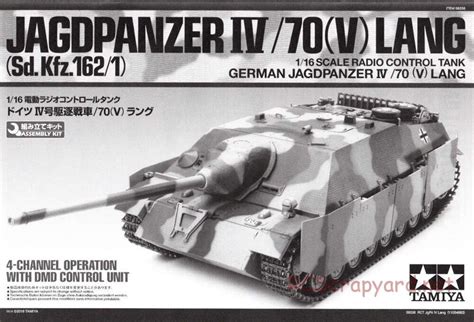 Tamiya Manual Jagdpanzer Iv V Lang Scale