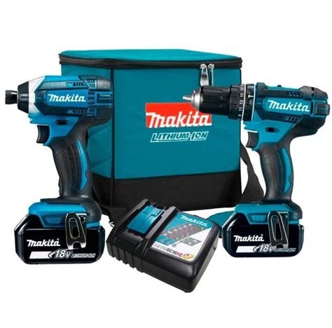 MAKITA DLX2131 KIT PARAFUSADEIRA FURADEIRA DHP482 DTD152 18V 3 0AH LXT