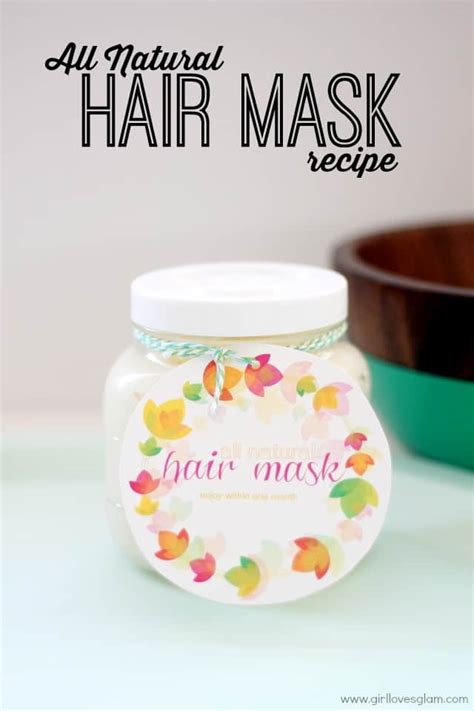 Homemade All Natural Hair Mask Recipe - Girl Loves Glam