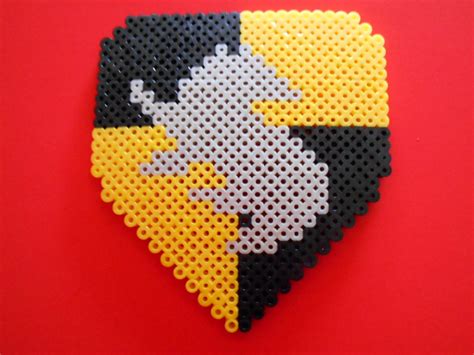 Harry Potter Hufflepuff House Banner Perler Bead Art Etsy