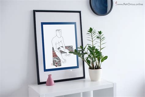 The Naturist Swimming Pool N Gay Erotic Art Print Etsy Canada