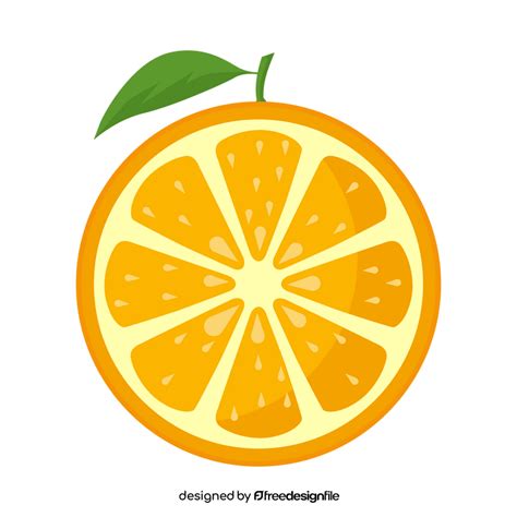 Half orange slice clipart free download