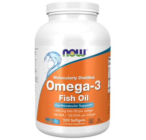 Omega-3 Now Foods - купить NOW Омега-3 (рыбий жир) 1000 мг - 500 капсул ...