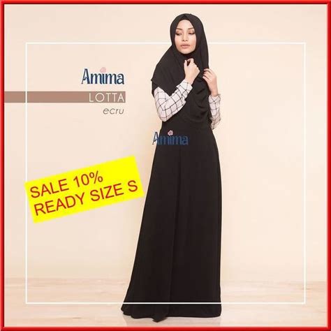 Gamis Amima Lotta Dress Ecru Baju Muslim Wanita Baju Muslimah Untukmu