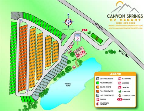 Canyon Springs Rv Resort Map